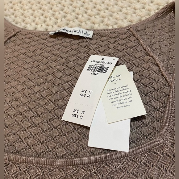 NWT Abercrombie Pointelle Squareneck Bodysuit - Picture 7 of 9